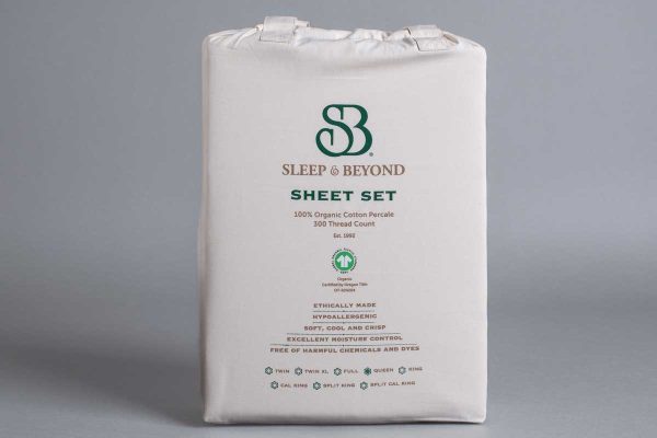 Organic Percale Sheets Ivory